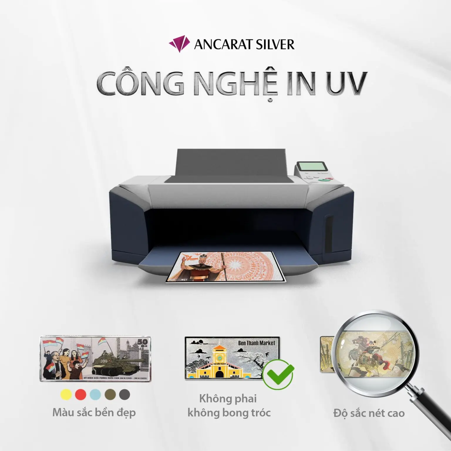 Công nghệ in UV trên bạc