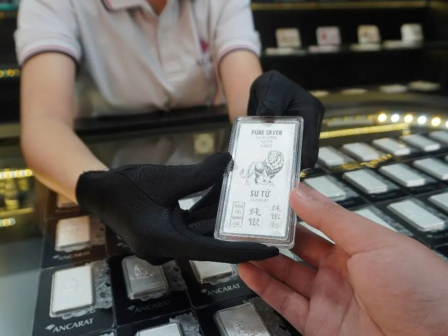 Bạc Miếng Bắc Sư Tử 5 Lượng - 1 Lượng.