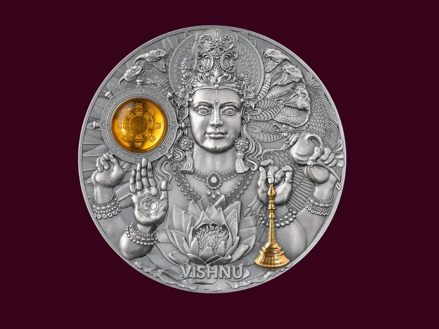 Divine Faces of the Sun Vishnu