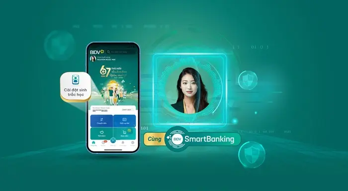 Hệ thống bảo mật BIDV SmartBanking đa lớp giúp giao dịch mua bạc an toàn tuyệt đối.
