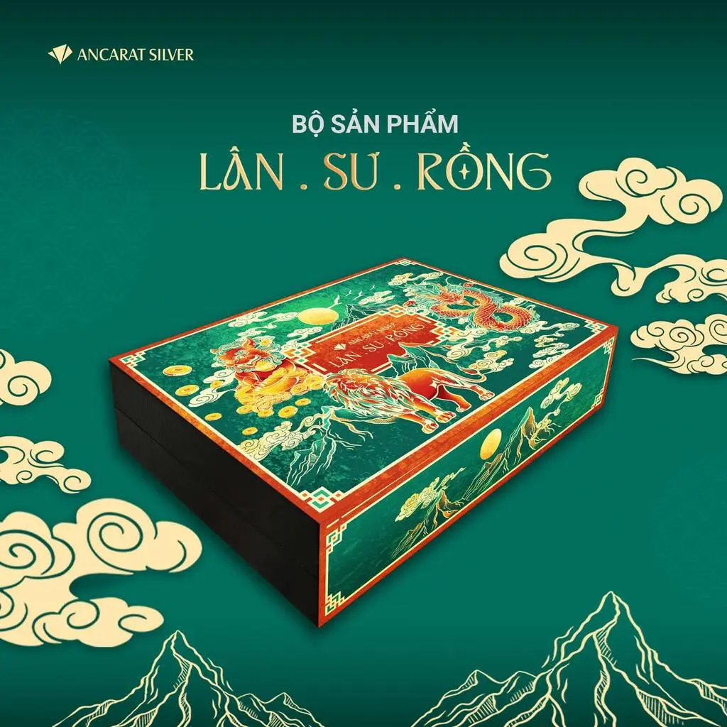 Hộp đựng Bộ sưu tầm Lân Sư Rồng