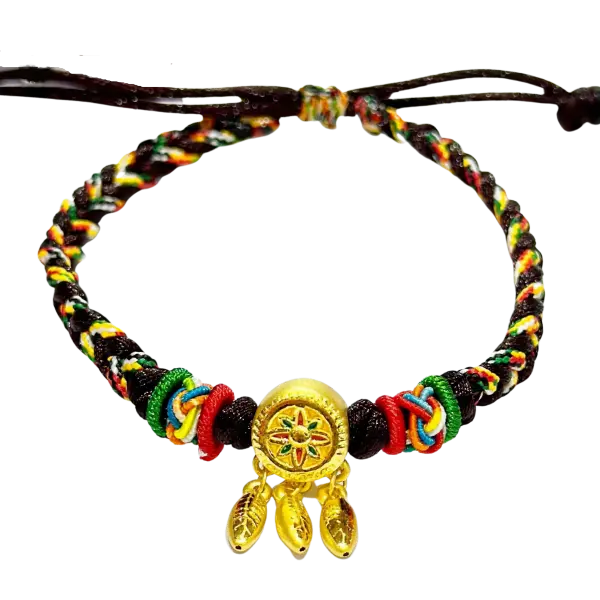 Vòng Tay phối Charm Vàng 24K Chuông Gió – may mắn