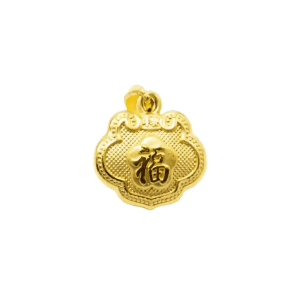 Mặt Dây Vàng 24K Khánh Vàng Chữ Phúc May Mắn