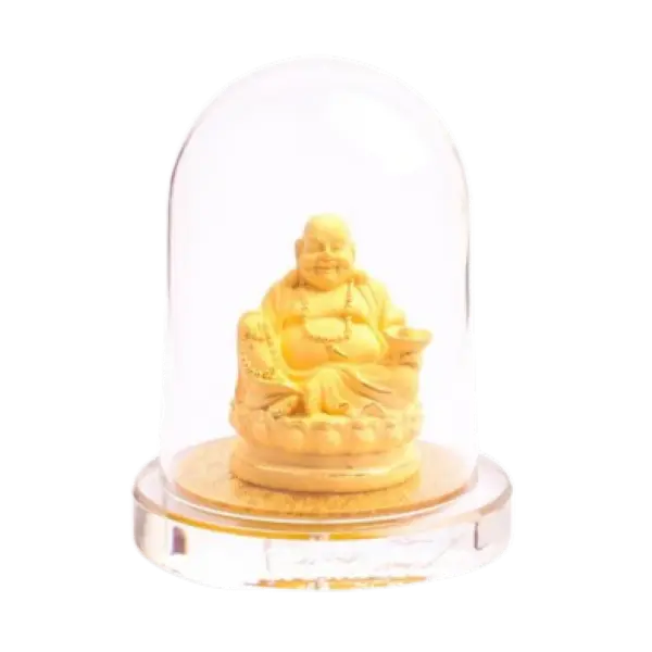 Tượng mạ vàng 24k Phật di lặc để bàn – Bình an – May mắn
