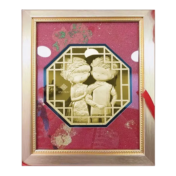 Tranh Mạ Vàng 24K Trai Tài Gái Sắc – Tình duyên – Hạnh phúc