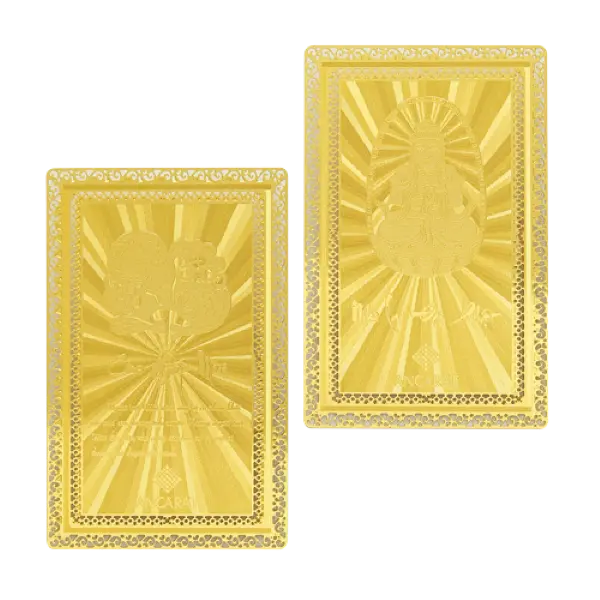 Thẻ Bùa Bình An Tuổi Mùi Mạ Vàng