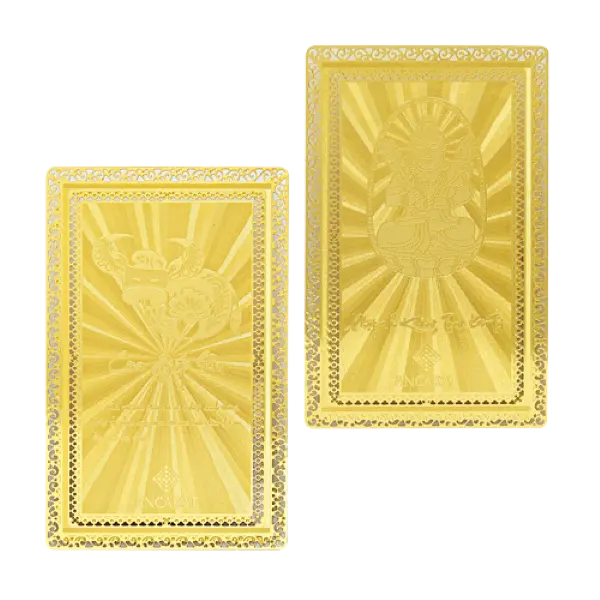 Thẻ Bùa Bình An Tuổi Sửu Mạ Vàng