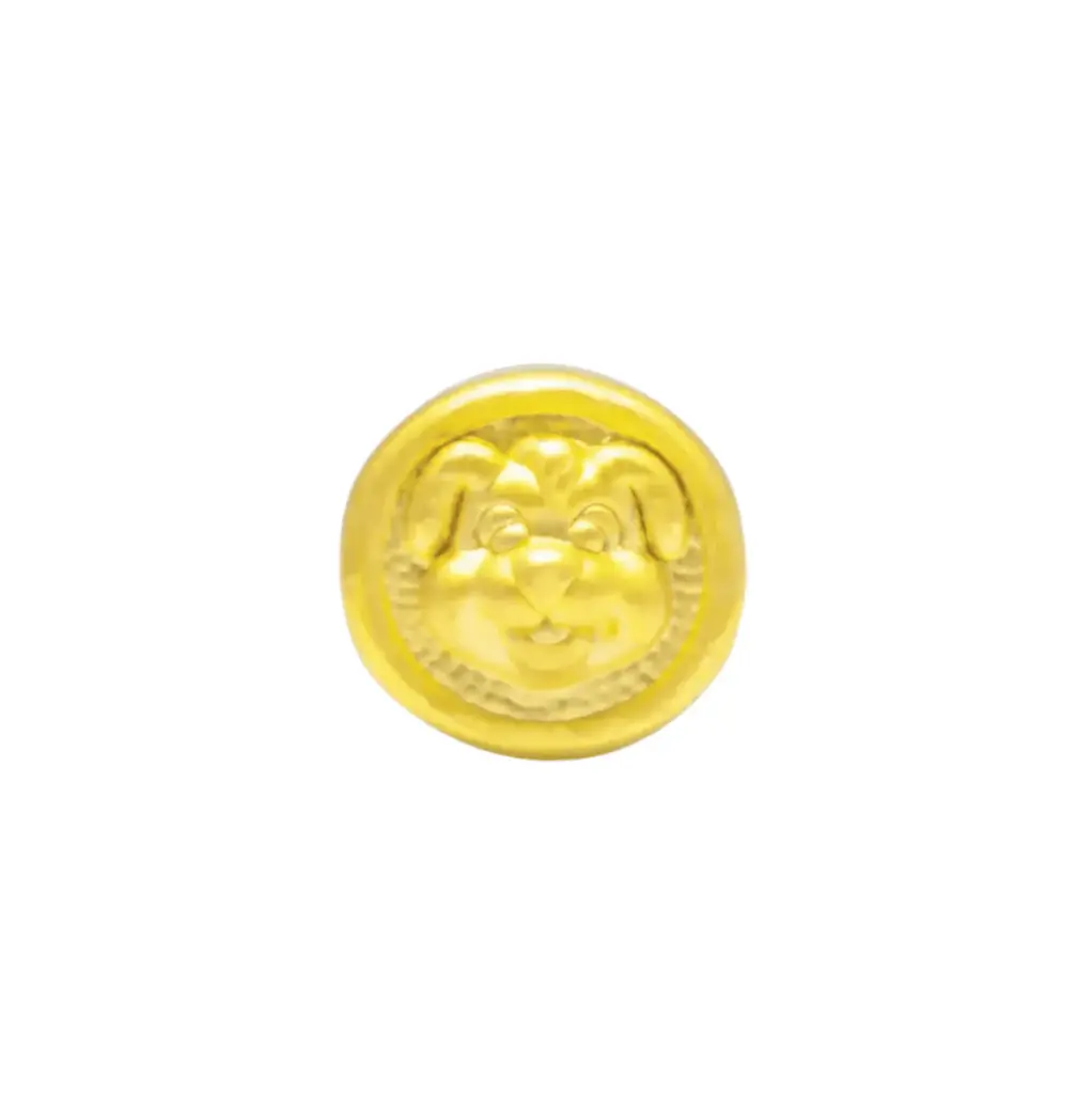 Charm Vàng 24K Kim Tuất bánh bao