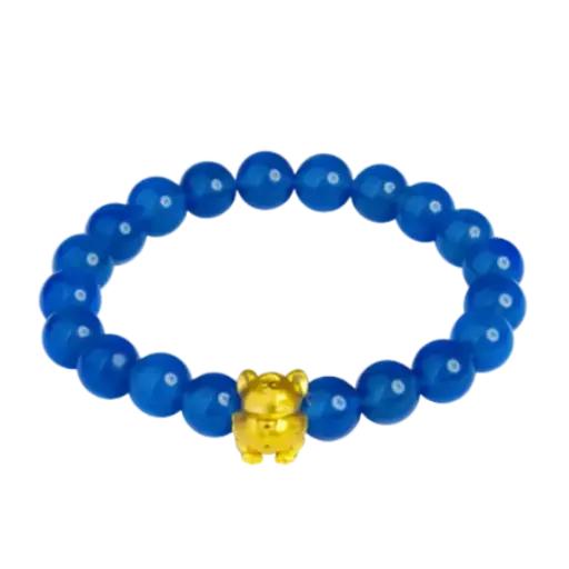 Vòng đá Thạch anh phối charm Con giáp Mão vàng 24K