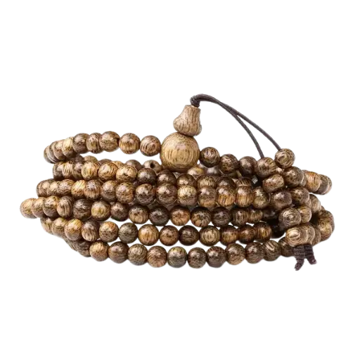 [ACR.VGTH.03] Vòng Trầm Tốc Vườn 108 Hạt Bình an – May Mắn