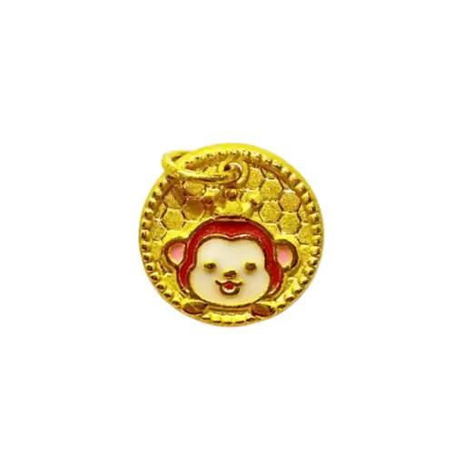 [AG9992.M009.159] Mặt dây Vàng 24K Kim Thân vương miện MS14