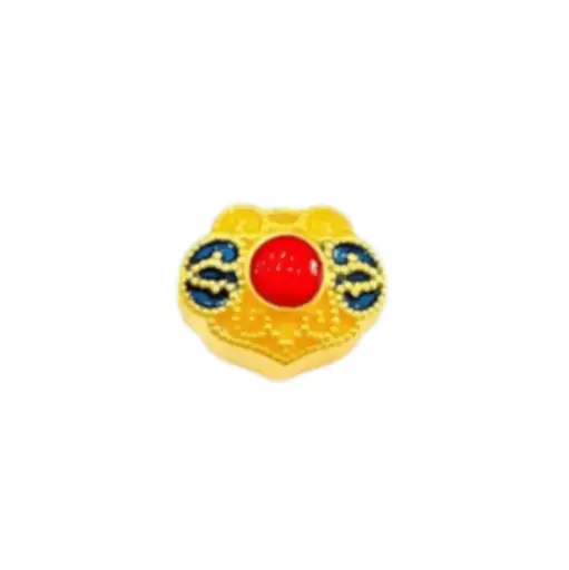 [AG9992.M093.025] Mặt dây vàng 24K Khánh vàng chiêu tài tấn bảo