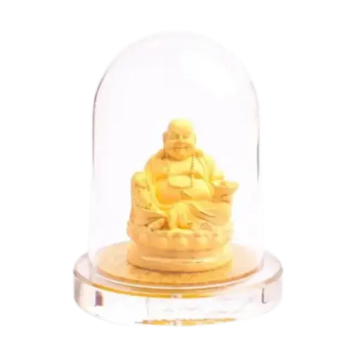 [AO9992.Q266.00035] Tượng mạ vàng 24k Phật di lặc để bàn – Bình an – May mắn