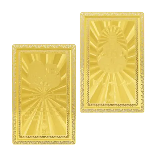 [AO9992.Q008.B001] Thẻ Bùa Bình An Tuổi Mùi Mạ Vàng