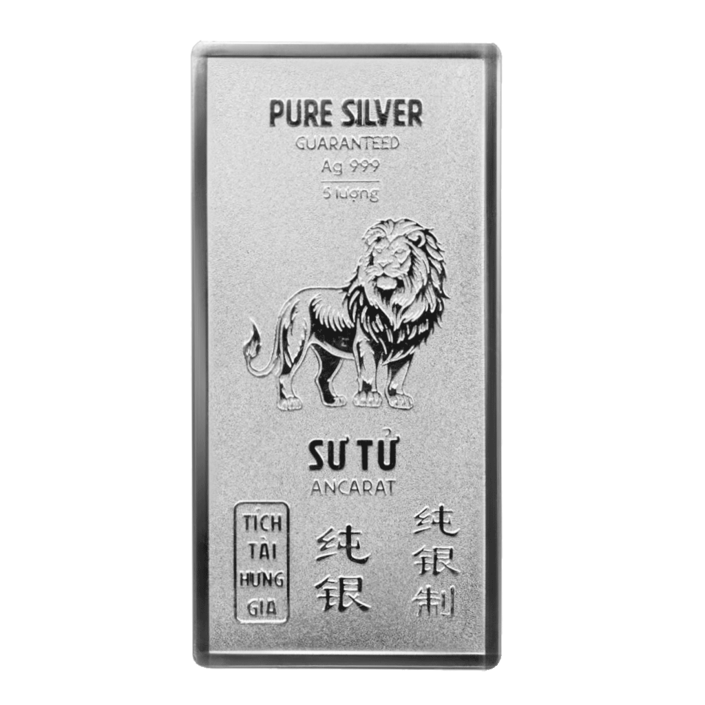 [B5] Bắc Sư Tử 5 lượng .999 Silver Bar